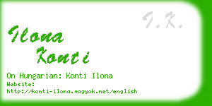 ilona konti business card